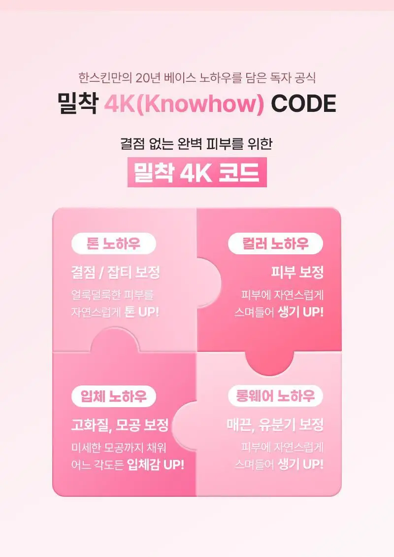 [밀착/모공블러] 한스킨 코드온 디디크림 파운데이션 35ml 5Colors (프렙/브러쉬 기획) 상세페이지 14